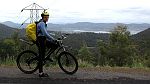10-Heidi takes in the views whilst climbing Mt Wellington